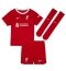 Liverpool Mohamed Salah #11 Replika Hemmatröja Barn 2023-24 Kortärmad (+ byxor)
