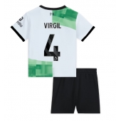 Liverpool Virgil van Dijk #4 Replika Bortatröja Barn 2023-24 Kortärmad (+ byxor)