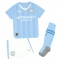 Manchester City Jeremy Doku #11 Replika Hemmatröja Barn 2023-24 Kortärmad (+ byxor)