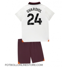 Manchester City Josko Gvardiol #24 Replika Bortatröja Barn 2023-24 Kortärmad (+ byxor)