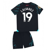 Manchester City Julian Alvarez #19 Replika Tredjetröja Barn 2023-24 Kortärmad (+ byxor)
