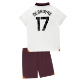 Manchester City Kevin De Bruyne #17 Replika Bortatröja Barn 2023-24 Kortärmad (+ byxor)
