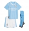 Manchester City Kevin De Bruyne #17 Replika Hemmatröja Barn 2023-24 Kortärmad (+ byxor)