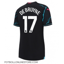 Manchester City Kevin De Bruyne #17 Replika Tredjetröja Dam 2023-24 Kortärmad