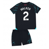 Manchester City Kyle Walker #2 Replika Tredjetröja Barn 2023-24 Kortärmad (+ byxor)