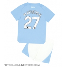 Manchester City Matheus Nunes #27 Replika Hemmatröja Barn 2023-24 Kortärmad (+ byxor)