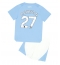 Manchester City Matheus Nunes #27 Replika Hemmatröja Barn 2023-24 Kortärmad (+ byxor)