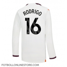 Manchester City Rodri Hernandez #16 Replika Bortatröja 2023-24 Långärmad