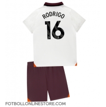 Manchester City Rodri Hernandez #16 Replika Bortatröja Barn 2023-24 Kortärmad (+ byxor)