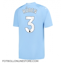 Manchester City Ruben Dias #3 Replika Hemmatröja 2023-24 Kortärmad