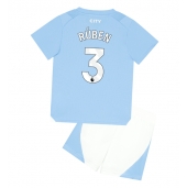 Manchester City Ruben Dias #3 Replika Hemmatröja Barn 2023-24 Kortärmad (+ byxor)