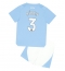 Manchester City Ruben Dias #3 Replika Hemmatröja Barn 2023-24 Kortärmad (+ byxor)