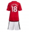 Manchester United Casemiro #18 Replika Hemmatröja Barn 2023-24 Kortärmad (+ byxor)