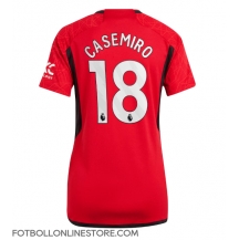 Manchester United Casemiro #18 Replika Hemmatröja Dam 2023-24 Kortärmad