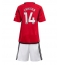 Manchester United Christian Eriksen #14 Replika Hemmatröja Barn 2023-24 Kortärmad (+ byxor)