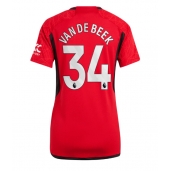 Manchester United Donny van de Beek #34 Replika Hemmatröja Dam 2023-24 Kortärmad