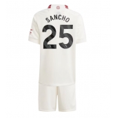 Manchester United Jadon Sancho #25 Replika Tredjetröja Barn 2023-24 Kortärmad (+ byxor)