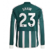 Manchester United Luke Shaw #23 Replika Bortatröja 2023-24 Långärmad