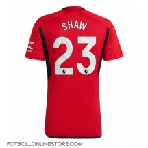 Manchester United Luke Shaw #23 Replika Hemmatröja 2023-24 Kortärmad