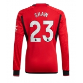 Manchester United Luke Shaw #23 Replika Hemmatröja 2023-24 Långärmad