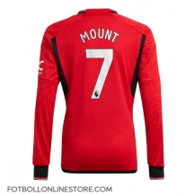 Manchester United Mason Mount #7 Replika Hemmatröja 2023-24 Långärmad