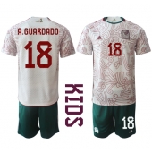 Mexiko Andres Guardado #18 Replika Bortatröja Barn VM 2022 Kortärmad (+ byxor)