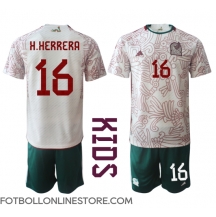 Mexiko Hector Herrera #16 Replika Bortatröja Barn VM 2022 Kortärmad (+ byxor)