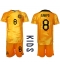Nederländerna Cody Gakpo #8 Replika Hemmatröja Barn VM 2022 Kortärmad (+ byxor)