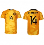 Nederländerna Davy Klaassen #14 Replika Hemmatröja VM 2022 Kortärmad