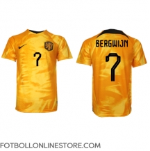 Nederländerna Steven Bergwijn #7 Replika Hemmatröja VM 2022 Kortärmad