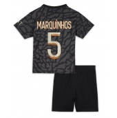 Paris Saint-Germain Marquinhos #5 Replika Tredjetröja Barn 2023-24 Kortärmad (+ byxor)