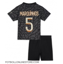Paris Saint-Germain Marquinhos #5 Replika Tredjetröja Barn 2023-24 Kortärmad (+ byxor)