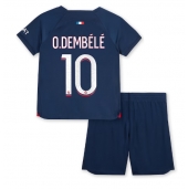 Paris Saint-Germain Ousmane Dembele #10 Replika Hemmatröja Barn 2023-24 Kortärmad (+ byxor)