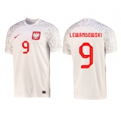 Polen Robert Lewandowski #9 Replika Hemmatröja VM 2022 Kortärmad