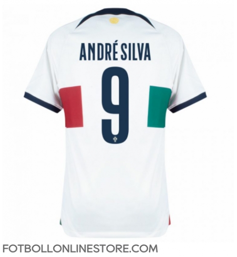 Portugal Andre Silva #9 Replika Bortatröja VM 2022 Kortärmad