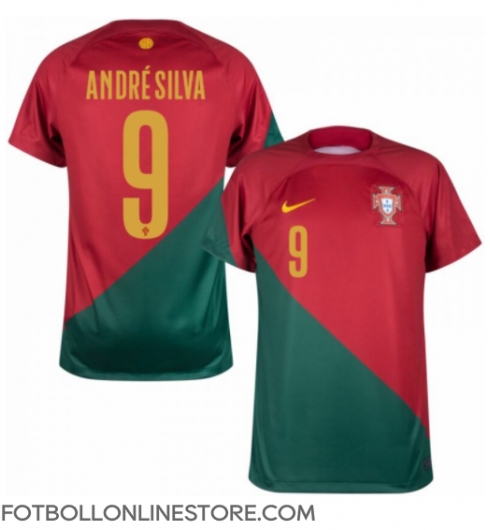 Portugal Andre Silva #9 Replika Hemmatröja VM 2022 Kortärmad