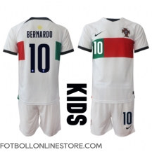 Portugal Bernardo Silva #10 Replika Bortatröja Barn VM 2022 Kortärmad (+ byxor)