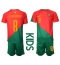 Portugal Bruno Fernandes #8 Replika Hemmatröja Barn VM 2022 Kortärmad (+ byxor)