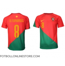 Portugal Bruno Fernandes #8 Replika Hemmatröja VM 2022 Kortärmad
