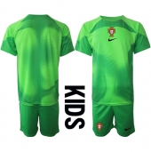 Portugal Målvakt Replika Hemmatröja Barn VM 2022 Kortärmad (+ byxor)