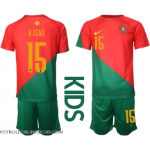 Portugal Rafael Leao #15 Replika Hemmatröja Barn VM 2022 Kortärmad (+ byxor)