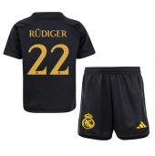Real Madrid Antonio Rudiger #22 Replika Tredjetröja Barn 2023-24 Kortärmad (+ byxor)