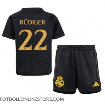 Real Madrid Antonio Rudiger #22 Replika Tredjetröja Barn 2023-24 Kortärmad (+ byxor)
