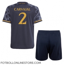 Real Madrid Daniel Carvajal #2 Replika Bortatröja Barn 2023-24 Kortärmad (+ byxor)
