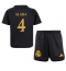 Real Madrid David Alaba #4 Replika Tredjetröja Barn 2023-24 Kortärmad (+ byxor)