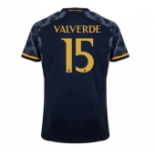 Real Madrid Federico Valverde #15 Replika Bortatröja 2023-24 Kortärmad