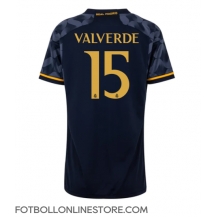 Real Madrid Federico Valverde #15 Replika Bortatröja Dam 2023-24 Kortärmad