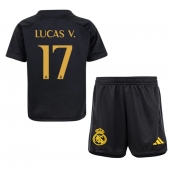 Real Madrid Lucas Vazquez #17 Replika Tredjetröja Barn 2023-24 Kortärmad (+ byxor)