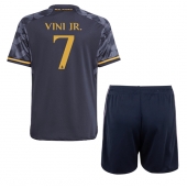 Real Madrid Vinicius Junior #7 Replika Bortatröja Barn 2023-24 Kortärmad (+ byxor)