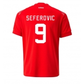 Schweiz Haris Seferovic #9 Replika Hemmatröja VM 2022 Kortärmad